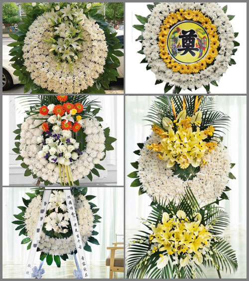 四川成都都江堰市蒲阳镇旗松村花圈速递
